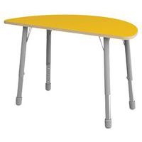 Table Eko demi-ronde ø 138 x 69 cm réglable T3 à T6 - jaune - Image principale