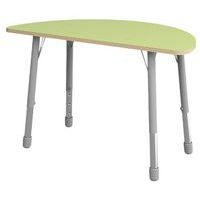 Table Eko demi-ronde ø 138 x 69 cm réglable T3 à T6 - vert clair - Image principale