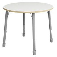 Table Eko ronde ø 100 cm réglable T3 à T6 - blanc - Image principale