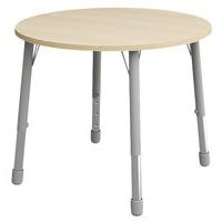Table Eko ronde ø 100 cm réglable T3 à T6 - bouleau - Image principale