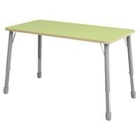 Table Eko rectangulaire 138 x 69 cm réglable T3 à T6 - vert clair - Image principale