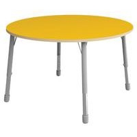 Table Eko ronde ø 136 cm réglable T1 à T3 - jaune - Image principale