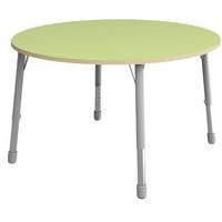 Table Eko ronde ø 136 cm réglable T1 à T3 - vert clair - Image principale