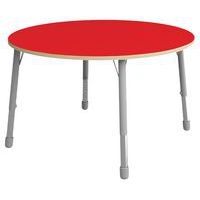 Table Eko ronde ø 136 cm réglable T3 à T6 - rouge - Image principale