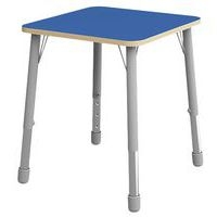 Table Eko carrée 69 x 69 cm réglable T3 à T6 - bleu - Image principale