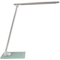 Lampe de bureau LED Poppy Unilux Blanc/Gris métal - Image principale