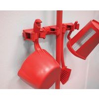 Lot de 5 Support Mural Hygiénique Hi-Flex - 42cm - Rouge - Image 2