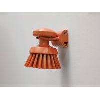 Lot de 5 Support mural hygiénique - Double crochet - 8,3cm - Orange - Image 2