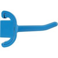 Lot de 5 Support mural hygiénique - Double crochet - 8,3cm - Bleu - Image 2