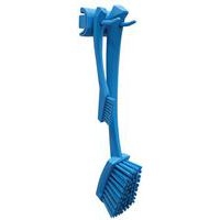 Lot de 5 Support mural hygiénique - Double crochet - 8,3cm - Bleu - Image 4