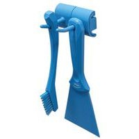 Lot de 5 Support mural hygiénique - Double crochet - 8,3cm - Bleu - Image 6