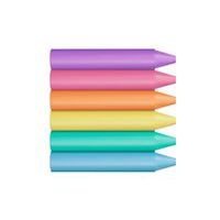 Pot de 60 craies à la cire jumbo couleurs pastels assorties - Image 2