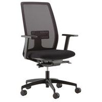 Fauteuil de bureau Oregon dos résille noire assise noir - Image principale