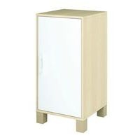 Caisson 1 porte Confetti avec pieds - bouleau/blanc - Image principale