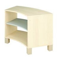 Meuble incurvé Confetti avec pieds 1 étagère bouleau/gris - Image principale