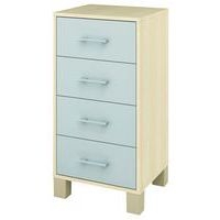 Caisson 4 tiroirs Confetti avec pieds - Image principale