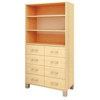 Bibliothèque Confetti avec pieds - étagères et tiroirs - Image 2