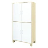 Bibliothèque haute Confetti avec pieds - 4 portes pleines - Image 4