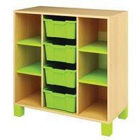 Meuble bas Confetti avec pieds et 4 bacs - Image 2