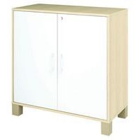 Armoire basse Confetti avec pieds 2 portes à clé - Image 2