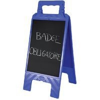 Chevalet avec message effaçable ardoise / bleu - Novap - Image 3