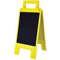 Chevalet avec message effaçable ardoise / jaune - Novap - Image principale