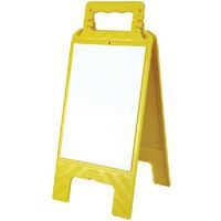 Chevalet avec message effaçable blanc / jaune - Novap - Image principale