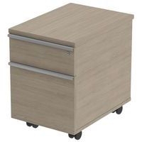 Caisson Mobile 2 tiroirs 43 x 60 ht 59 cm Chêne Gris - Image principale