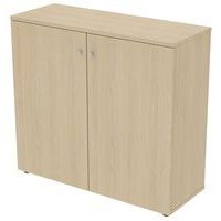 Armoire mi haute portes battantes largeur 120 cm - Image 2