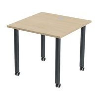 Table de réunion Tubo à roulettes 80 x 80 cm - Image 8