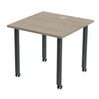 Table de réunion Tubo à roulettes 80 x 80 cm - Image 5