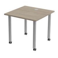 Table de réunion Tubo à roulettes 80 x 80 cm - Image 6