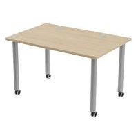 Table de réunion Tubo à roulettes 120 x 80 cm - Image 7