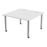 Table de réunion Tubo à roulettes 120 x 120 cm - Image 7