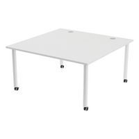 Table de réunion Tubo à roulettes 140 x 140 cm - Image 5