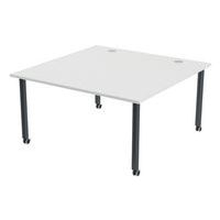 Table de réunion Tubo à roulettes 140 x 140 cm - Image 6