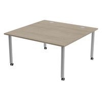 Table de réunion Tubo à roulettes 140 x 140 cm - Image 9