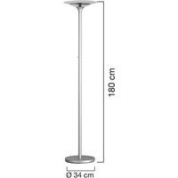 Lampadaire Variaglass Led gris métal prise europe - Image 4