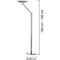 Lampadaire Varialux Led gris articule prise europe - Image 3