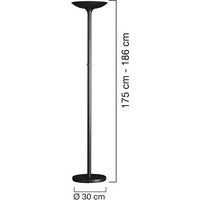Lampadaire Varialux Led noir prise europe - Image 2