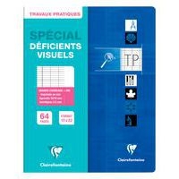 Cahier travaux pratiques pour déficients visuels 17 x 22 cm - Image principale