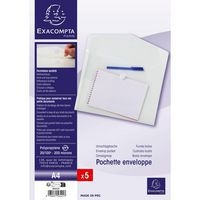 Pochettes enveloppes scratch A4 PP transparent (lot de 5) - Image 3