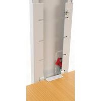 Poste informatique Twin 6820 plateau Hêtre structure Gris clair - Image 8