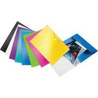 Lot de 10 Chemise 3 rabats en polypropylène Leitz Wow noir - Image 5