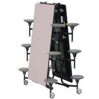 Table mobile Solution  junior rectangulaire 12 sieges - L245 T3 taupe/gris - Image principale