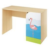 Bureau droit 1 porte - flament rose - Image principale