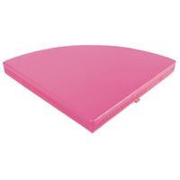 Tapis d'angle en mousse rose - Image principale