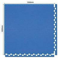 Tapis puzzle en mousse - bleu - Image principale