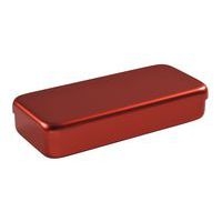 Boite aluminium 17 x 7 x 3 cm rouge - Image principale