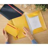 10 Chemise 3 rabats polypropylène avec pochette Leitz Cosy jaune - Image 3